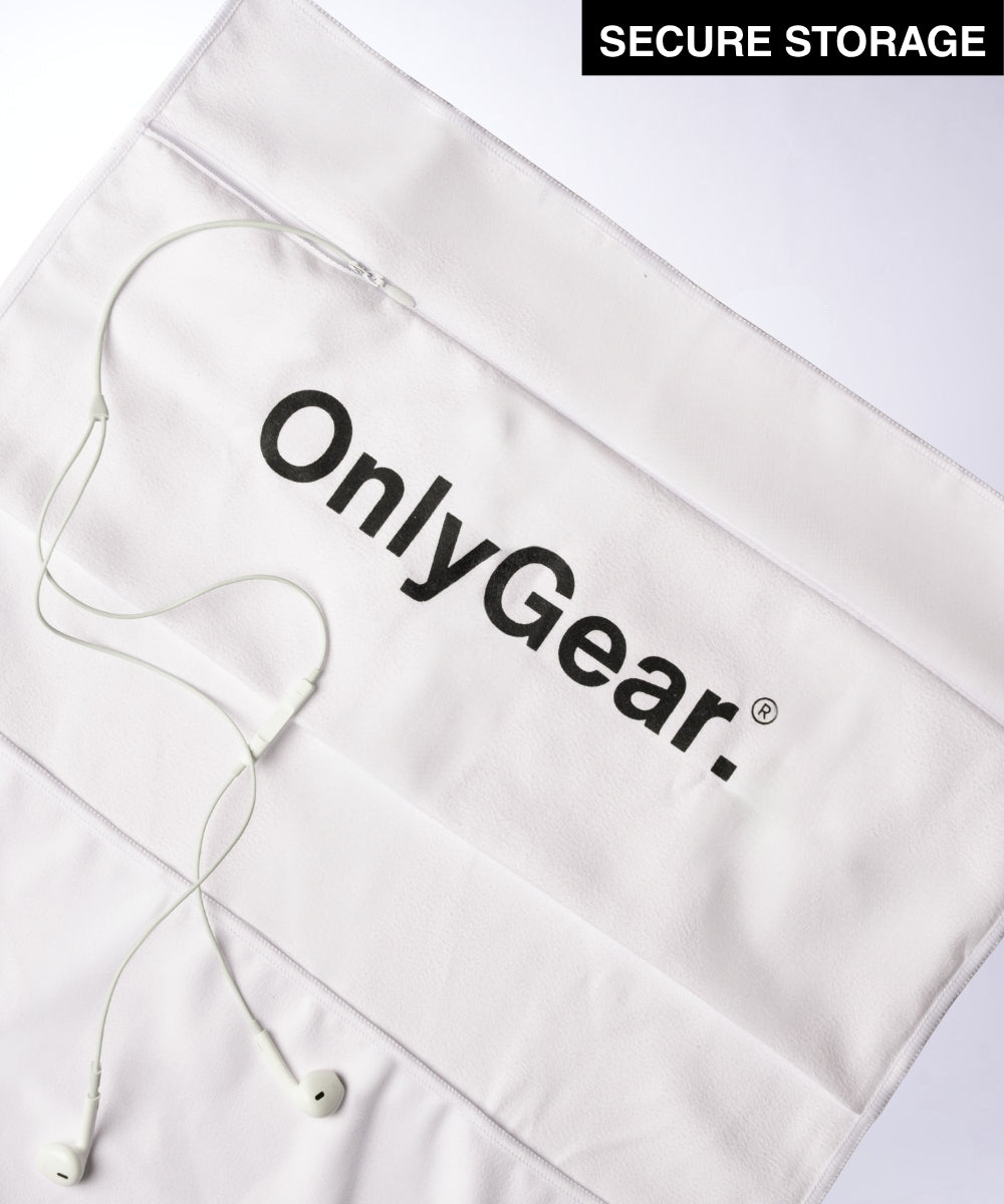 White OG Magnetic Gym Towel (With Pocket)