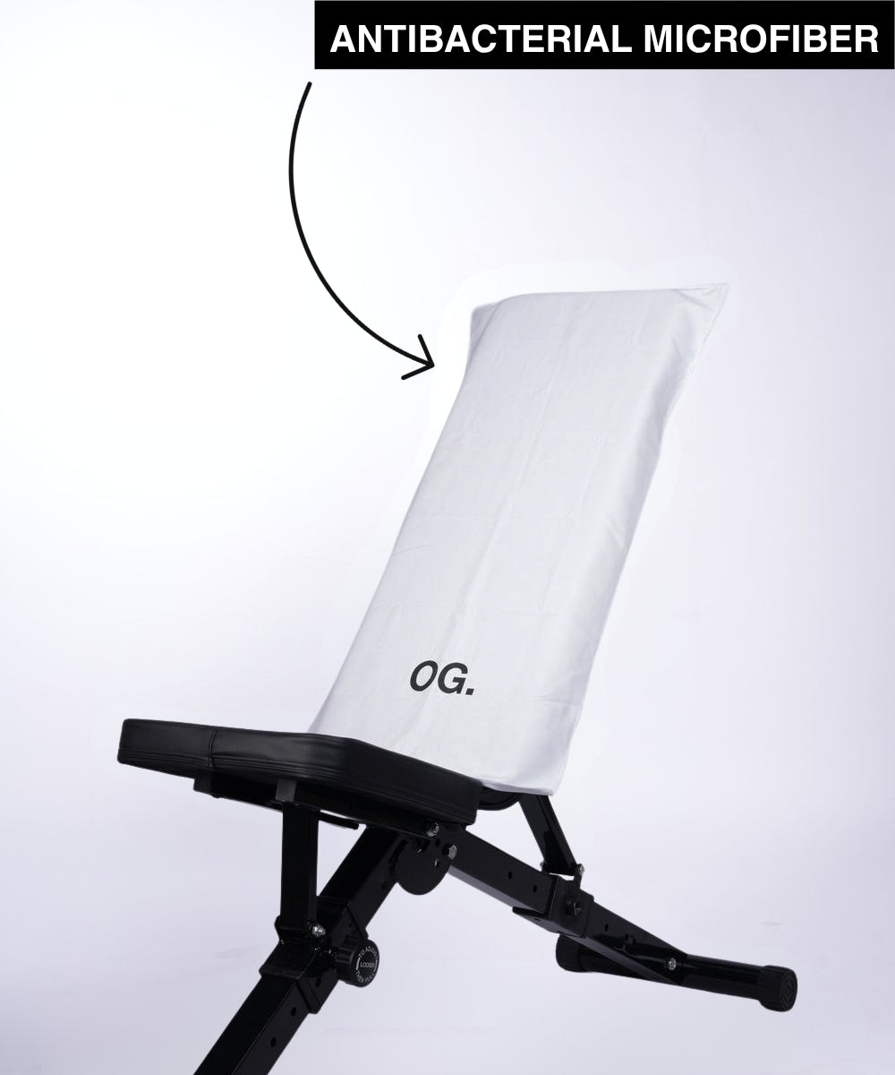 White OG Magnetic Gym Towel (With Pocket)