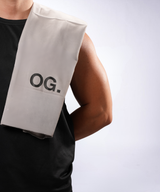 Gray OG Magnetic Gym Towel (With Pocket)
